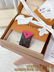 Okify Louis Vuitton Brown And Pink Magnet Card Holder 9.5x6.5x0.5cm - 2