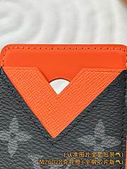 Okify Louis Vuitton Black And Orange Magnet Card Holder 9.5x6.5x0.5cm - 6
