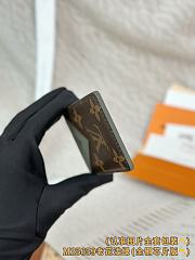 Okify Louis Vuitton Brown And Green Mint Magnet Card Holder 9.5x6.5x0.5cm - 6