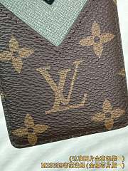 Okify Louis Vuitton Brown And Green Mint Magnet Card Holder 9.5x6.5x0.5cm - 4