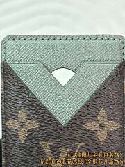 Okify Louis Vuitton Brown And Green Mint Magnet Card Holder 9.5x6.5x0.5cm - 3
