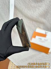 Okify Louis Vuitton Brown And Green Mint Magnet Card Holder 9.5x6.5x0.5cm - 2