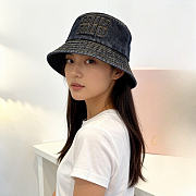 Okify MiuMiu Black Denim Bucket Hat - 5