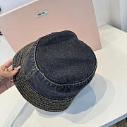 Okify MiuMiu Black Denim Bucket Hat - 4