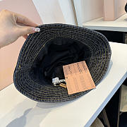Okify MiuMiu Black Denim Bucket Hat - 3