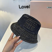 Okify MiuMiu Black Denim Bucket Hat - 2