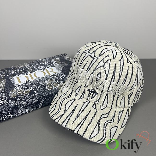 Okify Dior White Baseball Cap 28823 - 1