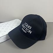 Okify Louis Vuitton Black Baseball Cap 28829 - 2