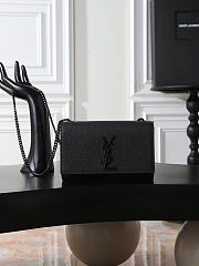 Okify YSL Small Kate Bag Black Grain Leather With Black Hardware 20x13.5x5.5cm - 1