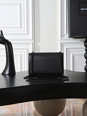 Okify YSL Small Kate Bag Black Grain Leather With Black Hardware 20x13.5x5.5cm - 6