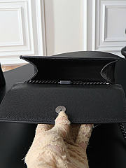 Okify YSL Small Kate Bag Black Grain Leather With Black Hardware 20x13.5x5.5cm - 4