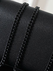 Okify YSL Small Kate Bag Black Grain Leather With Black Hardware 20x13.5x5.5cm - 3