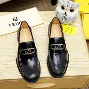 Okify Fendi Black Men Loafers - 1