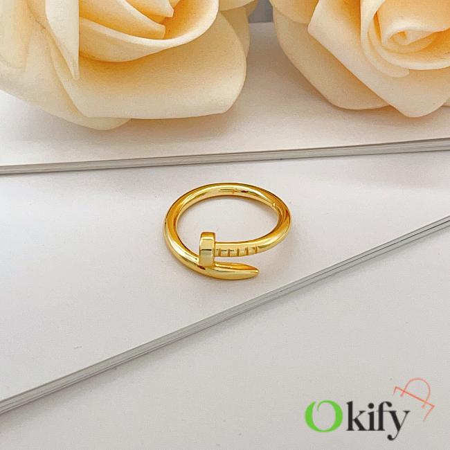 Okify Cartier Gold Nail Ring - 1
