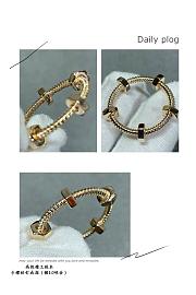 Okify Cartier Gold/Rose Gold/Silver Screw Ring - 6