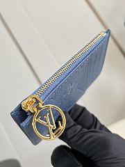 Okify Louis Vuitton Romy Blue Card Holder M27758 12x8x0.5cm  - 2