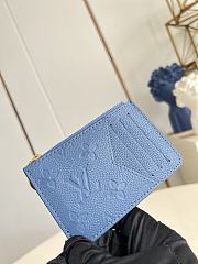 Okify Louis Vuitton Romy Blue Card Holder M27758 12x8x0.5cm  - 3