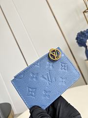 Okify Louis Vuitton Romy Blue Card Holder M27758 12x8x0.5cm  - 6