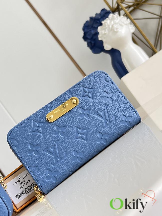 Okify Louis Vuitton Margot Blue Wallet M27757 17x11x2cm - 1