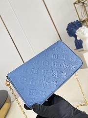 Okify Louis Vuitton Pochette Felicie Bag Blue M28891 21x12x3cm  - 6