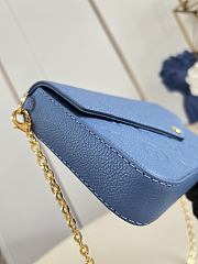 Okify Louis Vuitton Pochette Felicie Bag Blue M28891 21x12x3cm  - 4