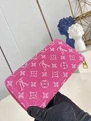 Okify Louis Vuitton Denim Pink Long Zippy Wallet M28297 19.5x10.5x2.5cm - 4