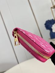 Okify Louis Vuitton Denim Pink Long Zippy Wallet M28297 19.5x10.5x2.5cm - 6