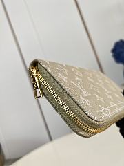 Okify Louis Vuitton Denim Kaki Green Long Zippy Wallet M28297 19.5x10.5x2.5cm - 2