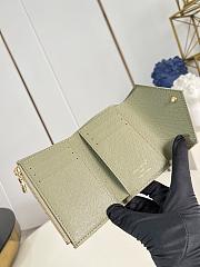 Okify Louis Vuitton Victorine Denim Kaki Green Small Wallet M27707 12x9.5x2.5cm - 5