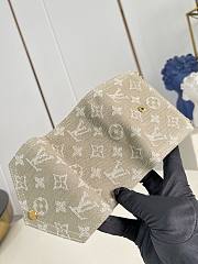 Okify Louis Vuitton Victorine Denim Kaki Green Small Wallet M27707 12x9.5x2.5cm - 4