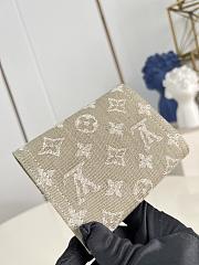 Okify Louis Vuitton Victorine Denim Kaki Green Small Wallet M27707 12x9.5x2.5cm - 3