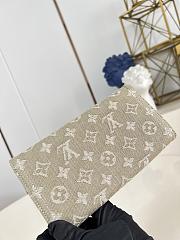 Okify Louis Vuitton Sarah Denim Kaki Green Wallet M28280 19x10.5x2cm - 4