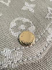 Okify Louis Vuitton Sarah Denim Kaki Green Wallet M28280 19x10.5x2cm - 2