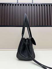 Okify CC 2026 Small Shopping Bag Black Grain 30.5x15x11cm - 6