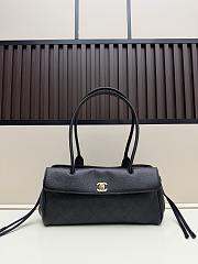 Okify CC 2026 Small Shopping Bag Black Grain 30.5x15x11cm - 1