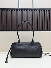 Okify CC 2026 Small Shopping Bag Black Grain 30.5x15x11cm - 3