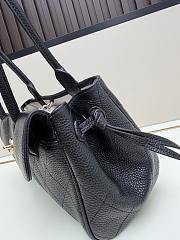 Okify CC 2026 Small Shopping Bag Black Grain 30.5x15x11cm - 2