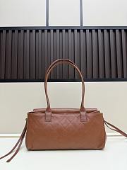 Okify CC 2026 Small Shopping Bag Brown Grain 30.5x15x11cm - 4