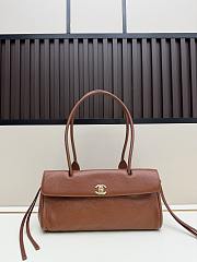 Okify CC 2026 Small Shopping Bag Brown Grain 30.5x15x11cm - 1