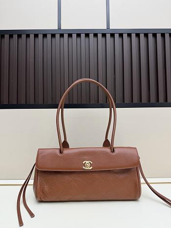 Okify CC 2026 Small Shopping Bag Brown Grain 30.5x15x11cm