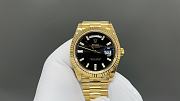 Okify Rolex Gold Watch Black Face 40mm 28859 - 1