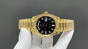 Okify Rolex Gold Watch Black Face 40mm 28859 - 4