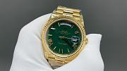 Okify Rolex Gold Watch Green Face 40mm 28860 - 3
