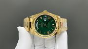 Okify Rolex Gold Watch Green Face 40mm 28860 - 5