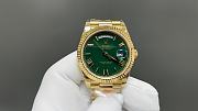 Okify Rolex Gold Watch Green Face 40mm 28860 - 1