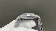 Okify Rolex Silver Watch Green Face 40mm 28861 - 6