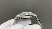 Okify Rolex Datejust Silver Watch Dark Blue Face With Diamonds 36mm - 6