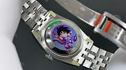 Okify Rolex Datejust Silver Watch Dark Blue Face With Diamonds 36mm - 4