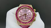 Okify Rolex Gold Watch Pink Face, Band And Diamond 40mm - 4