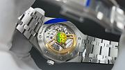 Okify Audemars Piguet Silver Watch Dark Green Face 41mm - 3